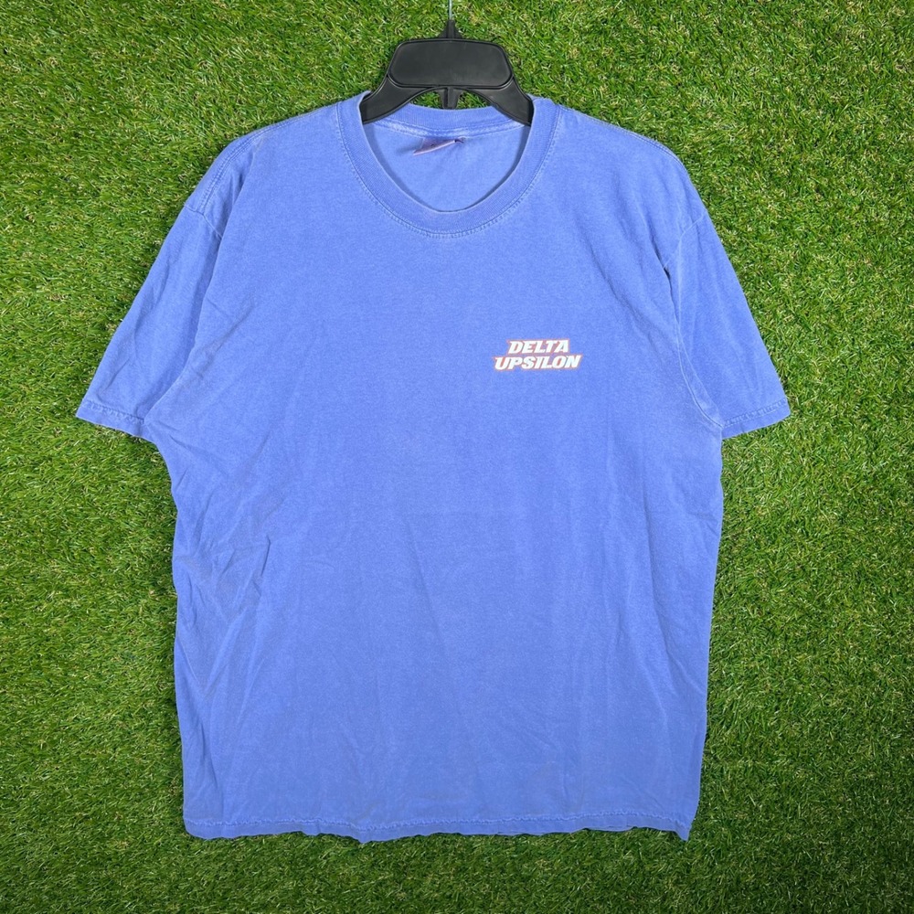 Comfort Colors Delta Upsilon 2022 Homecoming Graphic Tee Blue‎ Mens Large